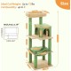 PAWZ Road Luxury Cat Tree Large Cat Play Tower Activity Centre Stable and Stable Cat Tree with Hammock and Beautiful Cat House Grey 143 cm PAWZ Road Luxury Cat Tree Large Cat Play Tower Activity Centre Stable and Stable Cat Tree with Hammock and Beautiful Cat House Grey 143 cm
