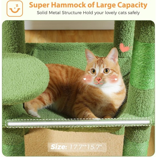 PAWZ Road Luxury Cat Tree Large Cat Play Tower Activity Centre Stable and Stable Cat Tree with Hammock and Beautiful Cat House Grey 143 cm PAWZ Road Luxury Cat Tree Large Cat Play Tower Activity Centre Stable and Stable Cat Tree with Hammock and Beautiful Cat House Grey 143 cm