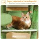 PAWZ Road Luxury Cat Tree Large Cat Play Tower Activity Centre Stable and Stable Cat Tree with Hammock and Beautiful Cat House Grey 143 cm PAWZ Road Luxury Cat Tree Large Cat Play Tower Activity Centre Stable and Stable Cat Tree with Hammock and Beautiful Cat House Grey 143 cm