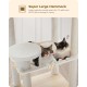 PAWZ Road Luxury Cat Tree Large Cat Play Tower Activity Centre Stable and Stable Cat Tree with Hammock and Beautiful Cat House Grey 143 cm PAWZ Road Luxury Cat Tree Large Cat Play Tower Activity Centre Stable and Stable Cat Tree with Hammock and Beautiful Cat House Grey 143 cm