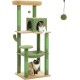 PAWZ Road Luxury Cat Tree Large Cat Play Tower Activity Centre Stable and Stable Cat Tree with Hammock and Beautiful Cat House Grey 143 cm PAWZ Road Luxury Cat Tree Large Cat Play Tower Activity Centre Stable and Stable Cat Tree with Hammock and Beautiful Cat House Grey 143 cm