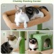 PAWZ Road Luxury Cat Tree Large Cat Play Tower Activity Centre Stable and Stable Cat Tree with Hammock and Beautiful Cat House Grey 143 cm PAWZ Road Luxury Cat Tree Large Cat Play Tower Activity Centre Stable and Stable Cat Tree with Hammock and Beautiful Cat House Grey 143 cm