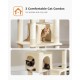 PETEPELA 180 cm Large Multi-Level Cat Tree for Large Cats, with 6 Sisal Columns, 2 Scratching Boards, 2 Platforms, 1 Hammock, 2 Play Balls, Plush Fabric, Grey PETEPELA 180 cm Large Multi-Level Cat Tree for Large Cats, with 6 Sisal Columns, 2 Scratching Boards, 2 Platforms, 1 Hammock, 2 Play Balls, Plush Fabric, Grey