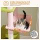 PETEPELA 180 cm Large Multi-Level Cat Tree for Large Cats, with 6 Sisal Columns, 2 Scratching Boards, 2 Platforms, 1 Hammock, 2 Play Balls, Plush Fabric, Grey PETEPELA 180 cm Large Multi-Level Cat Tree for Large Cats, with 6 Sisal Columns, 2 Scratching Boards, 2 Platforms, 1 Hammock, 2 Play Balls, Plush Fabric, Grey
