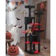 PETEPELA 180 cm Large Multi-Level Cat Tree for Large Cats, with 6 Sisal Columns, 2 Scratching Boards, 2 Platforms, 1 Hammock, 2 Play Balls, Plush Fabric, Grey PETEPELA 180 cm Large Multi-Level Cat Tree for Large Cats, with 6 Sisal Columns, 2 Scratching Boards, 2 Platforms, 1 Hammock, 2 Play Balls, Plush Fabric, Grey