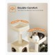 PETEPELA 180 cm Large Multi-Level Cat Tree for Large Cats, with 6 Sisal Columns, 2 Scratching Boards, 2 Platforms, 1 Hammock, 2 Play Balls, Plush Fabric, Grey PETEPELA 180 cm Large Multi-Level Cat Tree for Large Cats, with 6 Sisal Columns, 2 Scratching Boards, 2 Platforms, 1 Hammock, 2 Play Balls, Plush Fabric, Grey