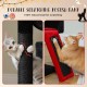 PETEPELA Cat Scratching Post 104 cm with 2 Spacious Caves for Indoor Cats, Cat House with Comfortable Hammock, Padded Perch, Scratching Pad and Removable Play Ball, Black PETEPELA Cat Scratching Post 104 cm with 2 Spacious Caves for Indoor Cats, Cat House with Comfortable Hammock, Padded Perch, Scratching Pad and Removable Play Ball, Black