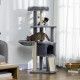 PawHut Activity Scratching Posts Cat Tower Cat Scratching Post Activity Centre Multifunctional Play Ball Hanging Ball Cave Platforms Grey PawHut Activity Scratching Posts Cat Tower Cat Scratching Post Activity Centre Multifunctional Play Ball Hanging Ball Cave Platforms Grey
