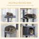 PawHut Activity Scratching Posts Cat Tower Cat Scratching Post Activity Centre Multifunctional Play Ball Hanging Ball Cave Platforms Grey PawHut Activity Scratching Posts Cat Tower Cat Scratching Post Activity Centre Multifunctional Play Ball Hanging Ball Cave Platforms Grey
