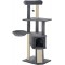 PawHut Activity Scratching Posts Cat Tower Cat Scratching Post Activity Centre Multifunctional Play Ball Hanging Ball Cave Platforms Grey PawHut Activity Scratching Posts Cat Tower Cat Scratching Post Activity Centre Multifunctional Play Ball Hanging Ball Cave Platforms Grey
