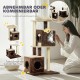 PawHut Cat Scratching Post with Cat Cave, Bed, Play Ball, Cat Scratching Post with Sisal Scratching Posts, for Cats up to 5 kg, Dark Brown PawHut Cat Scratching Post with Cat Cave, Bed, Play Ball, Cat Scratching Post with Sisal Scratching Posts, for Cats up to 5 kg, Dark Brown