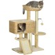 PawHut Cat Scratching Post with Cat Cave, Bed, Play Ball, Cat Scratching Post with Sisal Scratching Posts, for Cats up to 5 kg, Dark Brown PawHut Cat Scratching Post with Cat Cave, Bed, Play Ball, Cat Scratching Post with Sisal Scratching Posts, for Cats up to 5 kg, Dark Brown