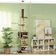PawHut Ceiling High Cat Scratching Post 225-265 cm Cat Scratching Post with Cat Cave, Scratching Posts, Play Ball, Cat Furniture with Tilt Protection, Brown PawHut Ceiling High Cat Scratching Post 225-265 cm Cat Scratching Post with Cat Cave, Scratching Posts, Play Ball, Cat Furniture with Tilt Protection, Brown