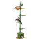 PawHut Ceiling High Cat Scratching Post 230-275 cm Cat Scratching Post with Cat Cave, Scratching Posts, Play Ball, Cat Furniture with Tilt Protection, Green PawHut Ceiling High Cat Scratching Post 230-275 cm Cat Scratching Post with Cat Cave, Scratching Posts, Play Ball, Cat Furniture with Tilt Protection, Green
