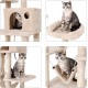 SONGMICS XXL Climbing Tree Scratching Post with Hammock Cave Play Sisal 154 cm, beige SONGMICS XXL Climbing Tree Scratching Post with Hammock Cave Play Sisal 154 cm, beige