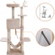SONGMICS XXL Climbing Tree Scratching Post with Hammock Cave Play Sisal 154 cm, beige SONGMICS XXL Climbing Tree Scratching Post with Hammock Cave Play Sisal 154 cm, beige
