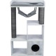 TRIXIE Cat Climbing Cave Scratching Tree with Shelf Function, 72 x 110 x 38 cm, Grey 44712 TRIXIE Cat Climbing Cave Scratching Tree with Shelf Function, 72 x 110 x 38 cm, Grey 44712