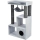 TRIXIE Cat Climbing Cave Scratching Tree with Shelf Function, 72 x 110 x 38 cm, Grey 44712 TRIXIE Cat Climbing Cave Scratching Tree with Shelf Function, 72 x 110 x 38 cm, Grey 44712
