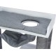 TRIXIE Cat Climbing Cave Scratching Tree with Shelf Function, 72 x 110 x 38 cm, Grey 44712 TRIXIE Cat Climbing Cave Scratching Tree with Shelf Function, 72 x 110 x 38 cm, Grey 44712