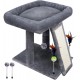 TWDEPART Cat Scratching Post for Indoor Cats, Activity Centre, Climbing Tree, Cat Furniture with Playful Toy Balls, Green TWDEPART Cat Scratching Post for Indoor Cats, Activity Centre, Climbing Tree, Cat Furniture with Playful Toy Balls, Green
