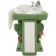 TWDEPART Cat Scratching Post for Indoor Cats, Activity Centre, Climbing Tree, Cat Furniture with Playful Toy Balls, Green