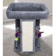 TWDEPART Cat Scratching Post for Indoor Cats, Activity Centre, Climbing Tree, Cat Furniture with Playful Toy Balls, Green