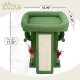 TWDEPART Cat Scratching Post for Indoor Cats, Activity Centre, Climbing Tree, Cat Furniture with Playful Toy Balls, Green