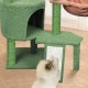 TWDEPART Cat Scratching Post with Activity Centre, 95 cm Climbing Tree Cat Toy with Toy Balls, Green TWDEPART Cat Scratching Post with Activity Centre, 95 cm Climbing Tree Cat Toy with Toy Balls, Green