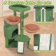 TWDEPART Cat Scratching Post with Activity Centre, 95 cm Climbing Tree Cat Toy with Toy Balls, Green TWDEPART Cat Scratching Post with Activity Centre, 95 cm Climbing Tree Cat Toy with Toy Balls, Green