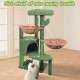 TWDEPART Cat Scratching Post with Activity Centre, 95 cm Climbing Tree Cat Toy with Toy Balls, Green TWDEPART Cat Scratching Post with Activity Centre, 95 cm Climbing Tree Cat Toy with Toy Balls, Green