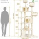 VOUNOT Kratzbaum Katzenbaum Groß XXL , Stabiler Katzenkratzbaum mit Katzenhöhle, Sisal Säule, Plattformen, Raumkapsel, 138cm, Grau VOUNOT Kratzbaum Katzenbaum Groß XXL , Stabiler Katzenkratzbaum mit Katzenhöhle, Sisal Säule, Plattformen, Raumkapsel, 138cm, Grau