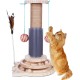Wooden Cat Toy, 5 in 1 Cat Toy, Cat Sisal Rope Scratching Post with Hanging Ball, Suitable for Small to Medium Cats Wooden Cat Toy, 5 in 1 Cat Toy, Cat Sisal Rope Scratching Post with Hanging Ball, Suitable for Small to Medium Cats