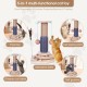 Wooden Cat Toy, 5 in 1 Cat Toy, Cat Sisal Rope Scratching Post with Hanging Ball, Suitable for Small to Medium Cats Wooden Cat Toy, 5 in 1 Cat Toy, Cat Sisal Rope Scratching Post with Hanging Ball, Suitable for Small to Medium Cats