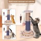 Wooden Cat Toy, 5 in 1 Cat Toy, Cat Sisal Rope Scratching Post with Hanging Ball, Suitable for Small to Medium Cats Wooden Cat Toy, 5 in 1 Cat Toy, Cat Sisal Rope Scratching Post with Hanging Ball, Suitable for Small to Medium Cats