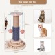 Wooden Cat Toy, 5 in 1 Cat Toy, Cat Sisal Rope Scratching Post with Hanging Ball, Suitable for Small to Medium Cats Wooden Cat Toy, 5 in 1 Cat Toy, Cat Sisal Rope Scratching Post with Hanging Ball, Suitable for Small to Medium Cats