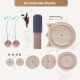 Wooden Cat Toy, 5 in 1 Cat Toy, Cat Sisal Rope Scratching Post with Hanging Ball, Suitable for Small to Medium Cats Wooden Cat Toy, 5 in 1 Cat Toy, Cat Sisal Rope Scratching Post with Hanging Ball, Suitable for Small to Medium Cats