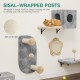YITAHOME 11-Piece Stable Climbing Wall Cat Set Made of Flannel, Cat Furniture with Cat House, Cat Scratching Board, Cat Hanging Bridge, Cat Bed, Sisal Column for Cats, Sleeping, Playing, Lounging YITAHOME 11-Piece Stable Climbing Wall Cat Set Made of Flannel, Cat Furniture with Cat House, Cat Scratching Board, Cat Hanging Bridge, Cat Bed, Sisal Column for Cats, Sleeping, Playing, Lounging