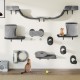 YITAHOME 11-Piece Stable Climbing Wall Cat Set Made of Flannel, Cat Furniture with Cat House, Cat Scratching Board, Cat Hanging Bridge, Cat Bed, Sisal Column for Cats, Sleeping, Playing, Lounging YITAHOME 11-Piece Stable Climbing Wall Cat Set Made of Flannel, Cat Furniture with Cat House, Cat Scratching Board, Cat Hanging Bridge, Cat Bed, Sisal Column for Cats, Sleeping, Playing, Lounging