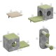 YITAHOME 11-Piece Stable Climbing Wall Cat Set Made of Flannel, Cat Furniture with Cat House, Cat Scratching Board, Cat Hanging Bridge, Cat Bed, Sisal Column for Cats, Sleeping, Playing, Lounging YITAHOME 11-Piece Stable Climbing Wall Cat Set Made of Flannel, Cat Furniture with Cat House, Cat Scratching Board, Cat Hanging Bridge, Cat Bed, Sisal Column for Cats, Sleeping, Playing, Lounging
