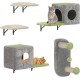 YITAHOME 11-Piece Stable Climbing Wall Cat Set Made of Flannel, Cat Furniture with Cat House, Cat Scratching Board, Cat Hanging Bridge, Cat Bed, Sisal Column for Cats, Sleeping, Playing, Lounging YITAHOME 11-Piece Stable Climbing Wall Cat Set Made of Flannel, Cat Furniture with Cat House, Cat Scratching Board, Cat Hanging Bridge, Cat Bed, Sisal Column for Cats, Sleeping, Playing, Lounging