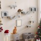 YITAHOME 8 Pieces Cat Climbing Wall Set, Sturdy Plush Climbing Device for Cats, Cat Climbing Frame, Play Towers with Scratching Posts, Cat House, Cat Bridge, Cat Stairs and Hanging Ball, Light Grey YITAHOME 8 Pieces Cat Climbing Wall Set, Sturdy Plush Climbing Device for Cats, Cat Climbing Frame, Play Towers with Scratching Posts, Cat House, Cat Bridge, Cat Stairs and Hanging Ball, Light Grey