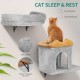 YITAHOME 8 Pieces Cat Climbing Wall Set, Sturdy Plush Climbing Device for Cats, Cat Climbing Frame, Play Towers with Scratching Posts, Cat House, Cat Bridge, Cat Stairs and Hanging Ball, Light Grey YITAHOME 8 Pieces Cat Climbing Wall Set, Sturdy Plush Climbing Device for Cats, Cat Climbing Frame, Play Towers with Scratching Posts, Cat House, Cat Bridge, Cat Stairs and Hanging Ball, Light Grey