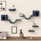 YITAHOME 8 Pieces Cat Climbing Wall Set, Sturdy Plush Climbing Device for Cats, Cat Climbing Frame, Play Towers with Scratching Posts, Cat House, Cat Bridge, Cat Stairs and Hanging Ball, Light Grey YITAHOME 8 Pieces Cat Climbing Wall Set, Sturdy Plush Climbing Device for Cats, Cat Climbing Frame, Play Towers with Scratching Posts, Cat House, Cat Bridge, Cat Stairs and Hanging Ball, Light Grey