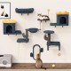 YITAHOME 8 Pieces Cat Climbing Wall Set, Sturdy Plush Climbing Device for Cats, Cat Climbing Frame, Play Towers with Scratching Posts, Cat House, Cat Bridge, Cat Stairs and Hanging Ball, Light Grey YITAHOME 8 Pieces Cat Climbing Wall Set, Sturdy Plush Climbing Device for Cats, Cat Climbing Frame, Play Towers with Scratching Posts, Cat House, Cat Bridge, Cat Stairs and Hanging Ball, Light Grey