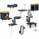 YITAHOME 8 Pieces Cat Climbing Wall Set, Sturdy Plush Climbing Device for Cats, Cat Climbing Frame, Play Towers with Scratching Posts, Cat House, Cat Bridge, Cat Stairs and Hanging Ball, Light Grey YITAHOME 8 Pieces Cat Climbing Wall Set, Sturdy Plush Climbing Device for Cats, Cat Climbing Frame, Play Towers with Scratching Posts, Cat House, Cat Bridge, Cat Stairs and Hanging Ball, Light Grey