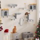 YITAHOME 8 Pieces Cat Climbing Wall Set, Sturdy Plush Climbing Device for Cats, Cat Climbing Frame, Play Towers with Scratching Posts, Cat House, Cat Bridge, Cat Stairs and Hanging Ball, Light Grey YITAHOME 8 Pieces Cat Climbing Wall Set, Sturdy Plush Climbing Device for Cats, Cat Climbing Frame, Play Towers with Scratching Posts, Cat House, Cat Bridge, Cat Stairs and Hanging Ball, Light Grey