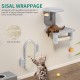 YITAHOME 8 Pieces Cat Climbing Wall Set, Sturdy Plush Climbing Device for Cats, Cat Climbing Frame, Play Towers with Scratching Posts, Cat House, Cat Bridge, Cat Stairs and Hanging Ball, Light Grey YITAHOME 8 Pieces Cat Climbing Wall Set, Sturdy Plush Climbing Device for Cats, Cat Climbing Frame, Play Towers with Scratching Posts, Cat House, Cat Bridge, Cat Stairs and Hanging Ball, Light Grey