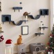 YITAHOME 8 Pieces Cat Climbing Wall Set, Sturdy Plush Climbing Device for Cats, Cat Climbing Frame, Play Towers with Scratching Posts, Cat House, Cat Bridge, Cat Stairs and Hanging Ball, Dark Grey YITAHOME 8 Pieces Cat Climbing Wall Set, Sturdy Plush Climbing Device for Cats, Cat Climbing Frame, Play Towers with Scratching Posts, Cat House, Cat Bridge, Cat Stairs and Hanging Ball, Dark Grey