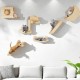 YITAHOME Climbing Wall Cat Set Made of Wood, 5-Piece Sturdy Cat Furniture with Cat House, Cat Bed, Platform, Sisal Column, Cat Suspension Bridge, for Cat Sleeping, Playing, Lounging YITAHOME Climbing Wall Cat Set Made of Wood, 5-Piece Sturdy Cat Furniture with Cat House, Cat Bed, Platform, Sisal Column, Cat Suspension Bridge, for Cat Sleeping, Playing, Lounging