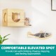 YITAHOME Climbing Wall Cat Set Made of Wood, 5-Piece Sturdy Cat Furniture with Cat House, Cat Bed, Platform, Sisal Column, Cat Suspension Bridge, for Cat Sleeping, Playing, Lounging YITAHOME Climbing Wall Cat Set Made of Wood, 5-Piece Sturdy Cat Furniture with Cat House, Cat Bed, Platform, Sisal Column, Cat Suspension Bridge, for Cat Sleeping, Playing, Lounging